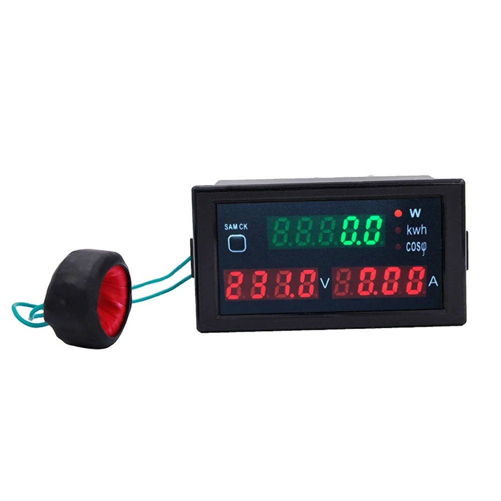 

DL69-2047 AC Voltmeter Ammeter KWH Power Energy Meter LED Digital Wattmeter Electric Meter With Reset Function