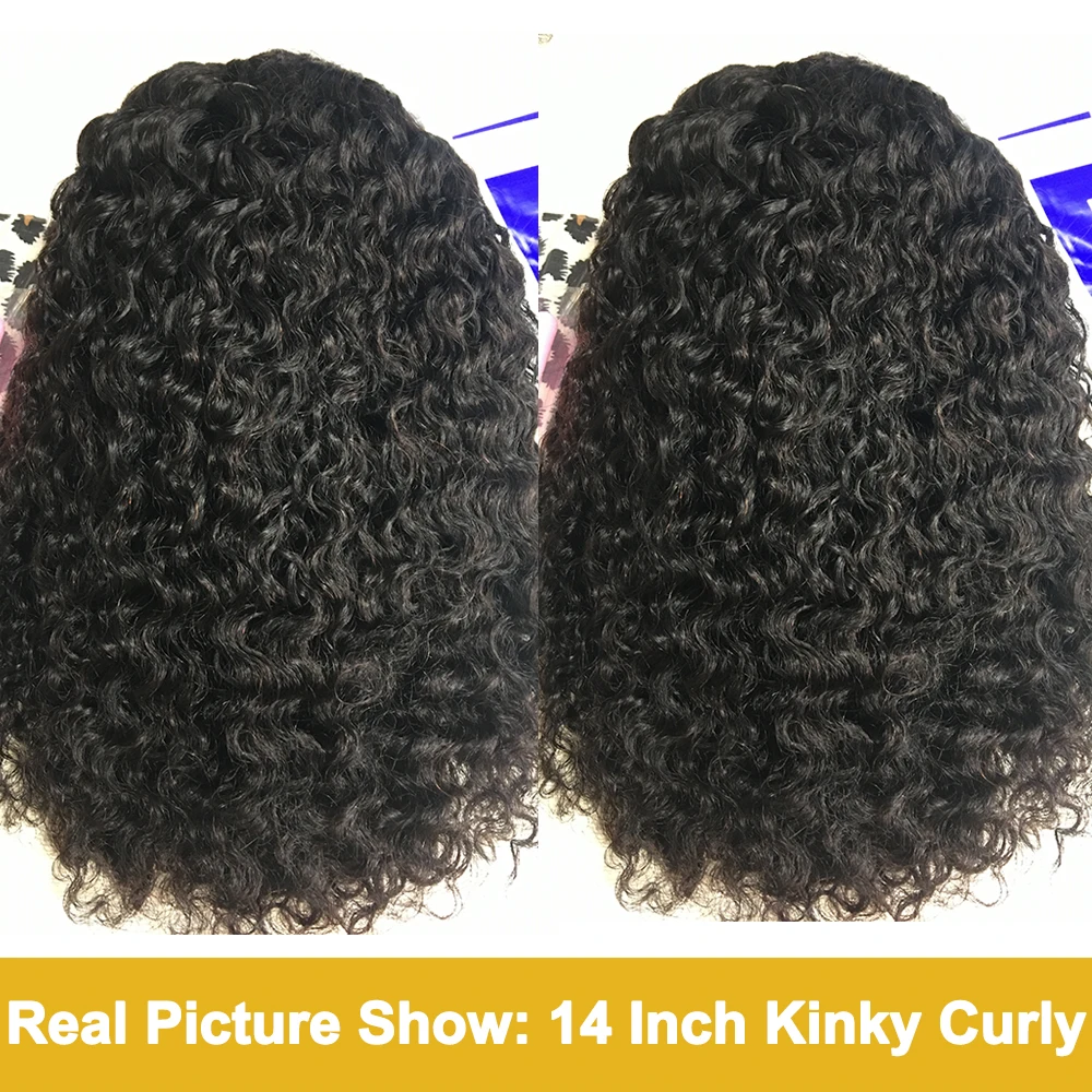 Mongolian Headband Wig Human Hair Kinky Curly Short Curly Human Hair Wigs For Black Women Remy Human Hair Wig 180% Density Yarra