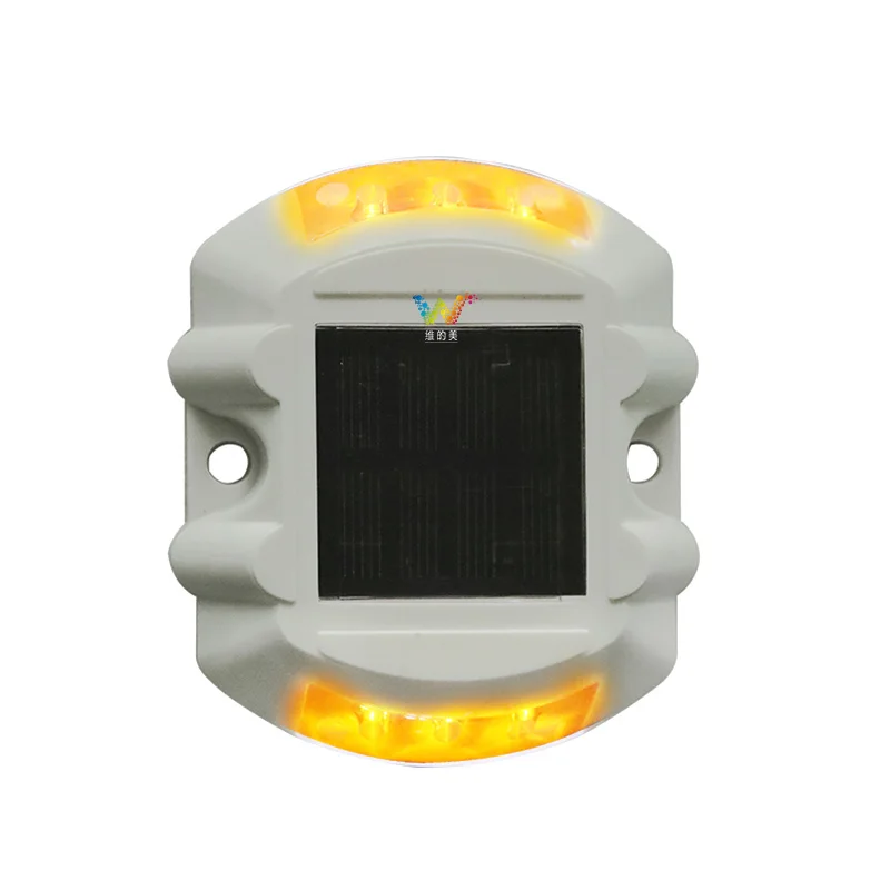 LED de alta velocidade levantadas sinais de trânsito, plástico em forma de ferradura, piscando ou luzes do grânulo, Solar Road Stud, Park Villa Paisagem, Ip68