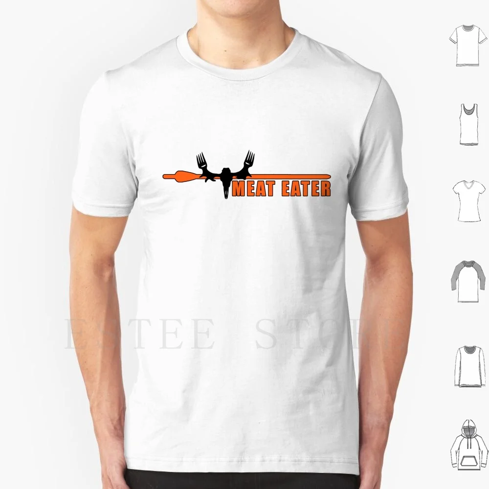 

Meat Eater T Shirt Cotton Men DIY Print Meat Eater Hunting Arrow Logo Elk Hunter Deer Buck