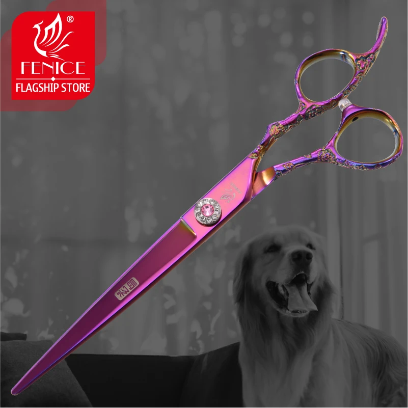 Fenice Professional 7.0 /7.5/8.0 inch pet grooming in dog hair trimmers scissors dog cutting grooming shears