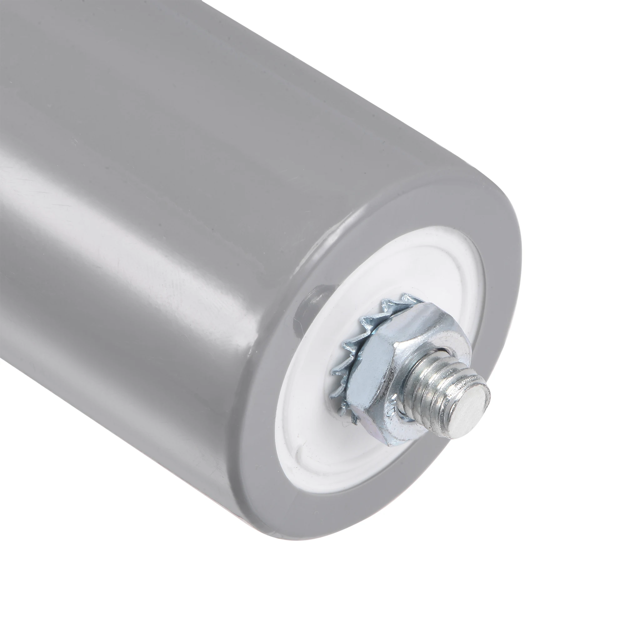 Uxcell CBB60 Kapasitor Lari 30UF 250V AC 2 Kabel 96X46Mm dengan Terminal Kancing Penguat M8