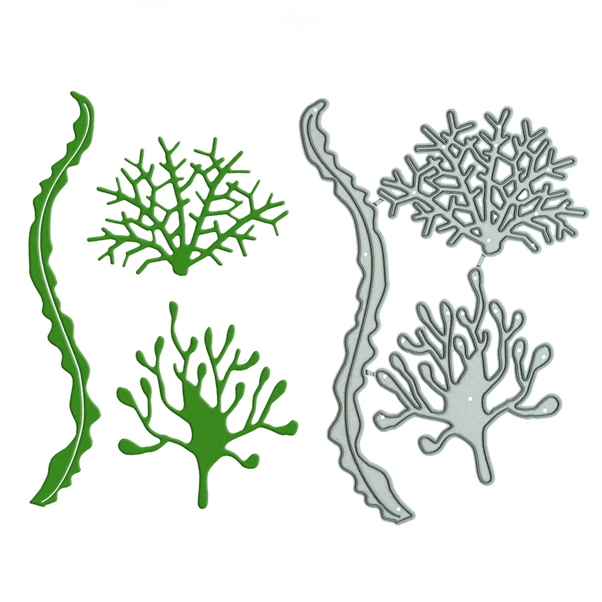 Sea Plant Coral Kelp Seaweed Metal Cutting Dies For Scrapbooking Paper Art Work Clipart Cutter Stencil Album Photo Decorating