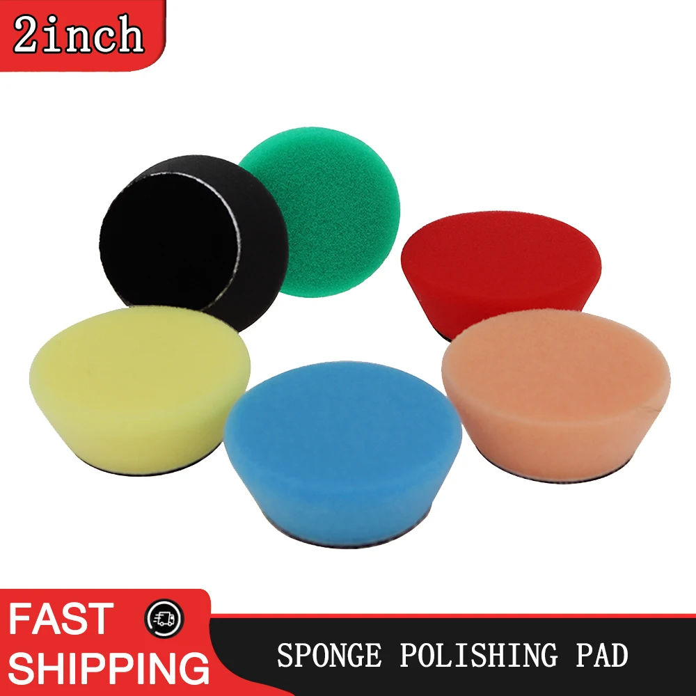 

2-inch polishing wheel car polishing set, coarse, medium and fine grinding discs, suitable for RO/DA fine waxing sponge pad