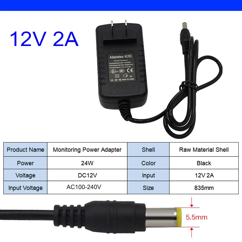 Alimentatore di commutazione 1A 2A 3A 3.2A 5A 6A 7A 8A 8.5A 10A LED del trasformatore di illuminazione di DC5V 12V 15V 24V 48V