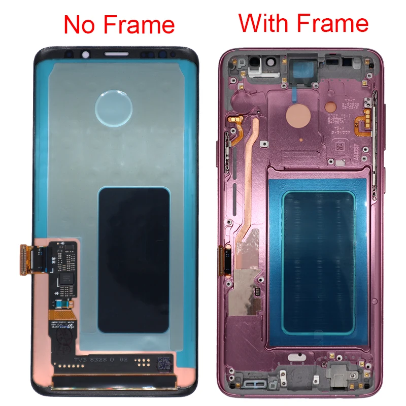 AMOLED S9 Display For Samsung S9 Plus LCD With Frame For Samsung S9 S9Plus G960F G965F Display Screen Black Dot