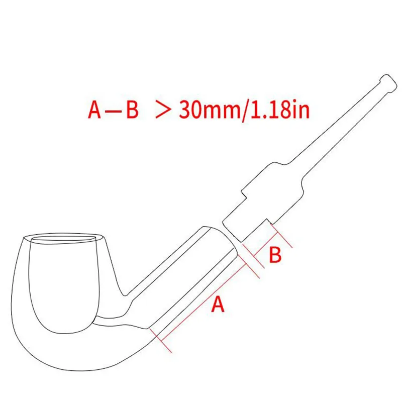 2Pcs/lot 9mm to 3mm Tobacco Smoking Pipe Filter Converter Filter Tobacco Pipe Filter Accessories