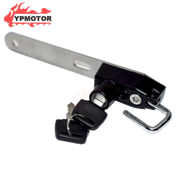 Abrazadera de barra de acero trasera para motocicleta, cerradura de seguridad antirrobo con llave para Honda CB500X CB500F CBR500 Kawasaki MT07 MT-07