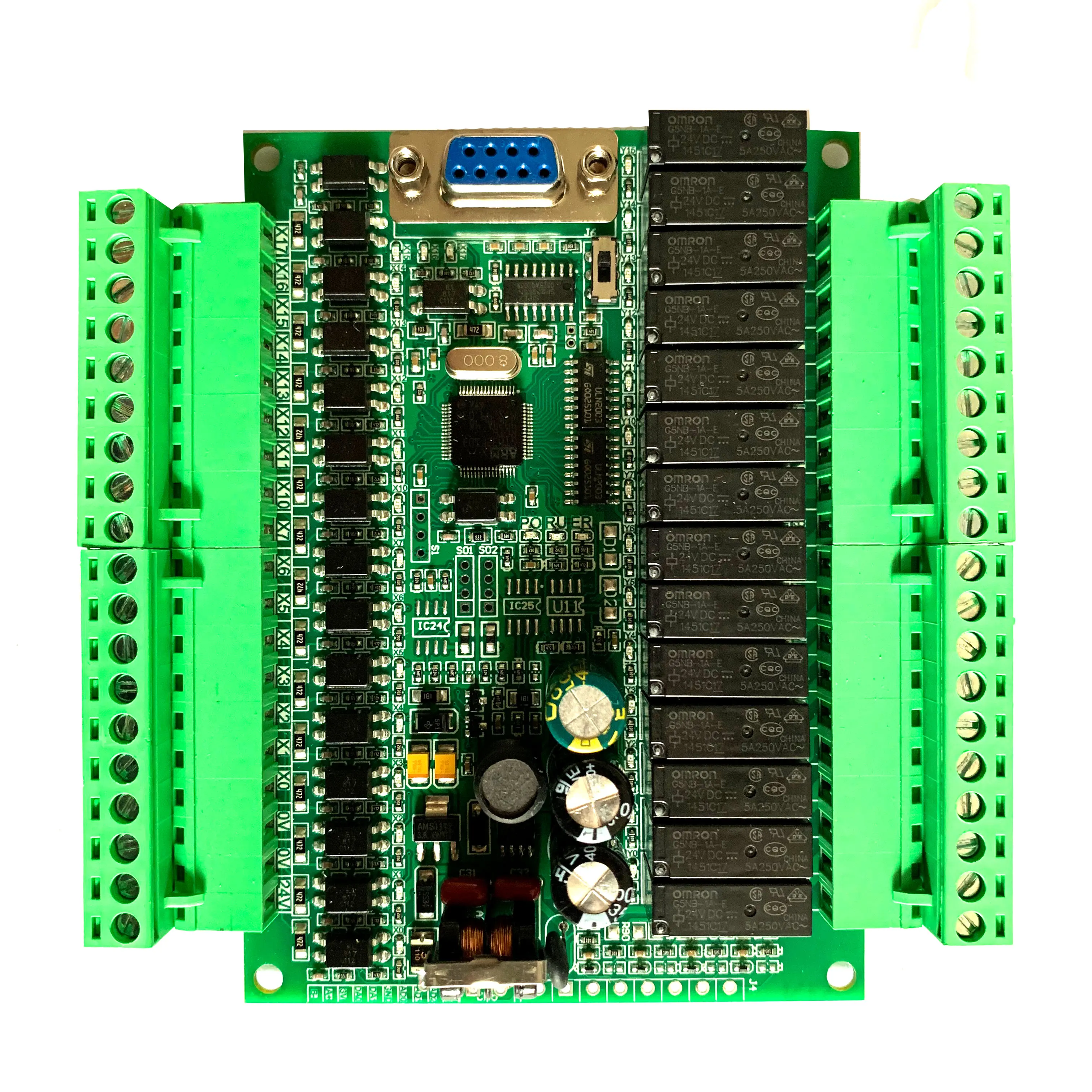 plc programmable logic controller single board plc FX2N 30MR online moniter plc,STM32 MCU 16 input 14 output