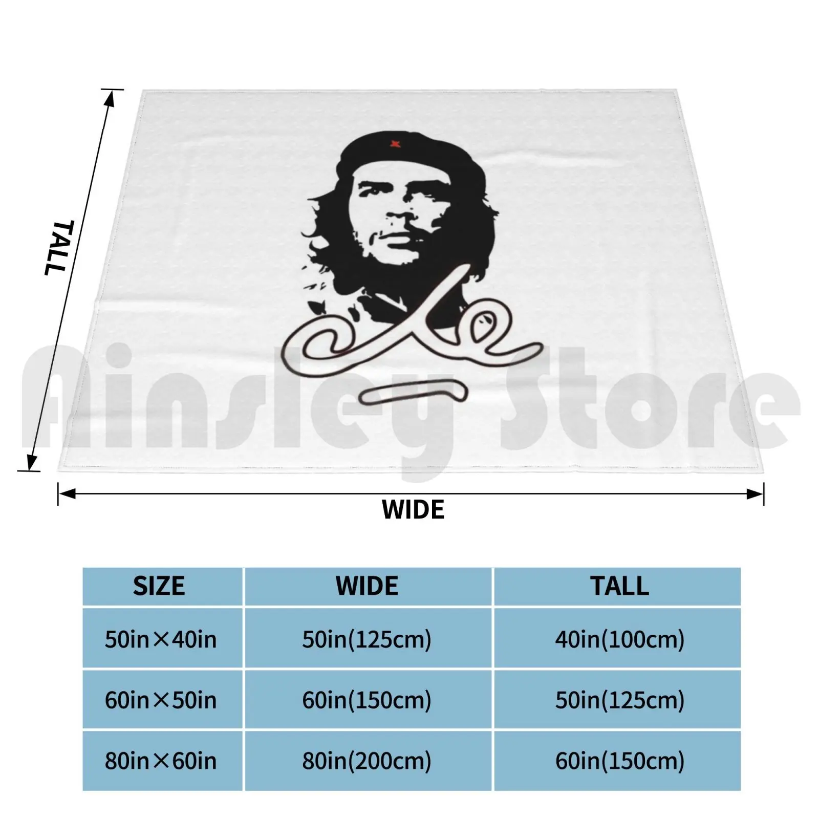 Che Guevara Blanket Super Soft Warm Light Thin Che Guevara Fighter Cuba Cuban Argentina Argentinian Bolivia Cia