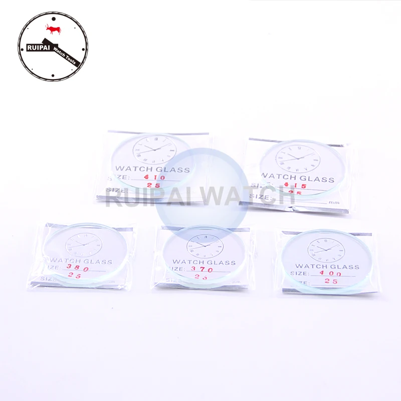 100pcs/box 2.5mm Mineral Watch Glass 2.5mm Thickness 25mm~45mm Customized Watch Glass Parts For Watchmakers