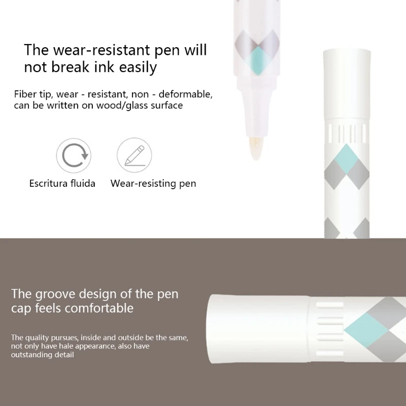 Multifunction White Marker Graffiti  Pen Paint Oil Car Tire  Permanent Marker Pen Waterproof Paint Marker Graffiti Pen