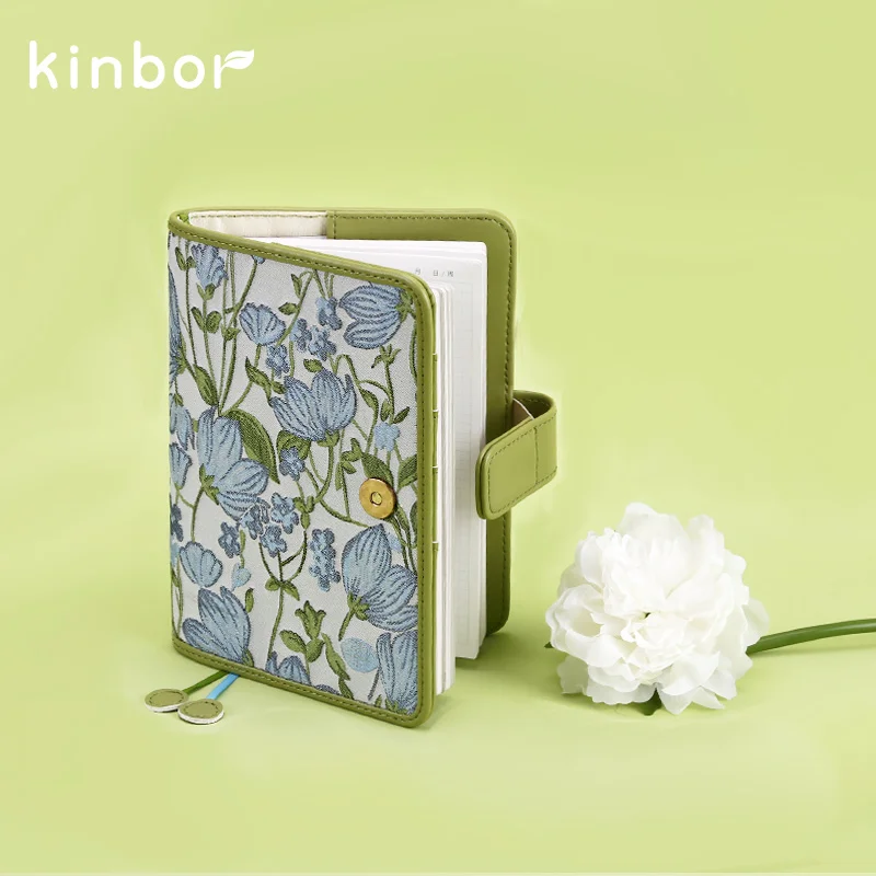 كينبور اليد كتاب أسبوعي سستة التطريز دفتر الأدبية الإبداعية رائعة الذاتي ملء الجدول كراس الخطط اليومية والاسبوعية القرطاسية