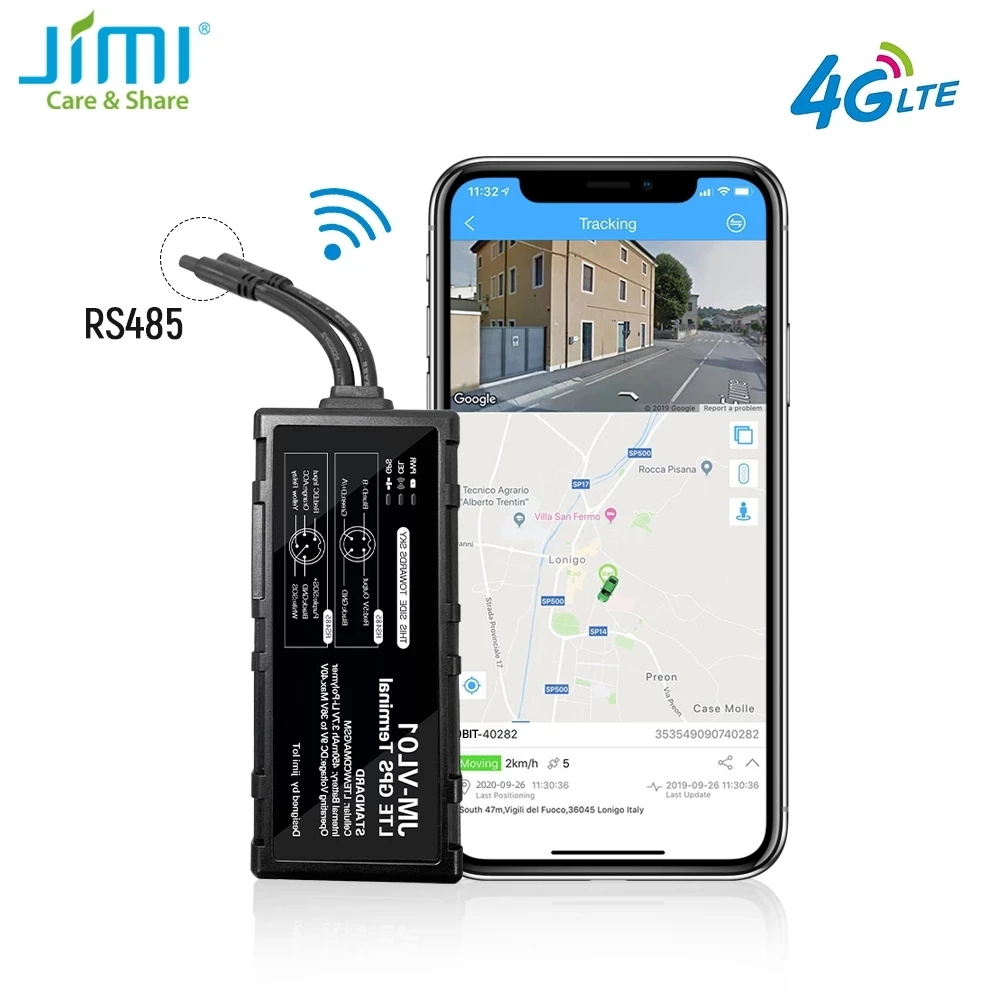 JIMI 4G GPS Tracker GV40 WIFI Hotspot Driving Behavior Waterproof JM-VL01 LTE Locator With Oil Cut-Off Vibration ACC Alarm SOS