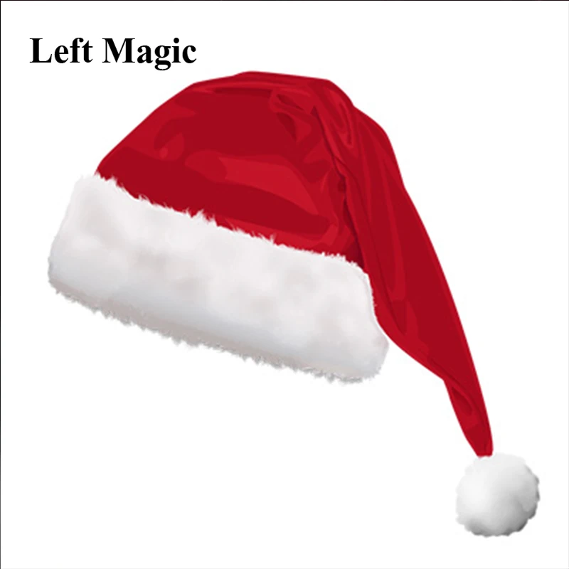 Christmas Hat Trick (Inner Dia18cm) Magic Tricks Object Appear Vanish From Hat Magia Magician Stage Party Illusions Gimmick Fun