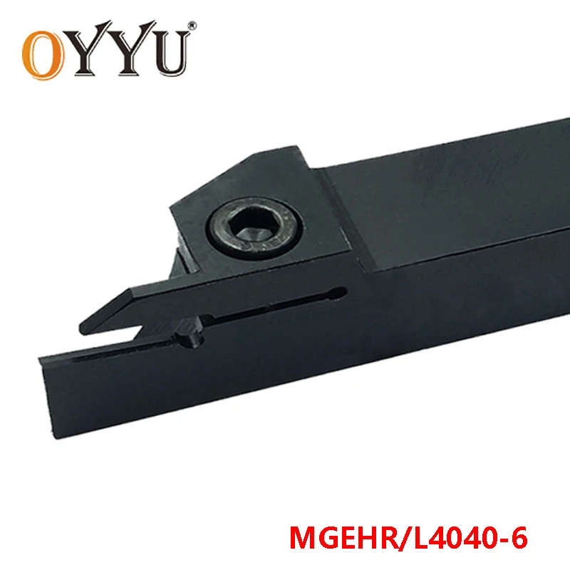 

OYYU MGEHR4040-6 MGEHL4040-6 External Lathe Tool Holder Slotting Turning Arbor CNC Cutter Shank use MGMN600 Carbide Inserts