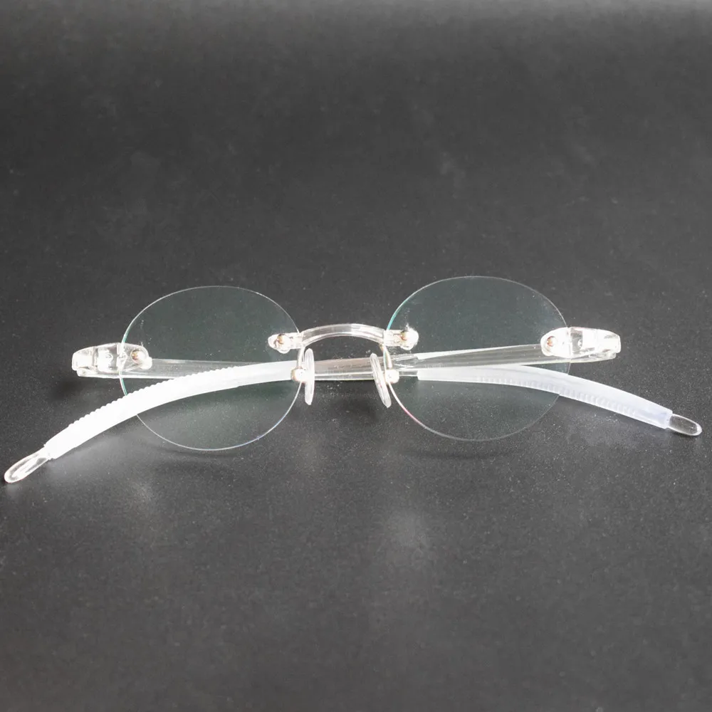 Vintage Reading Glasses 40mm Small Oval Square Light Flexible Rimless Unisex +75 +100 +125 +150 +175 +200 +225 +250 +275 +30