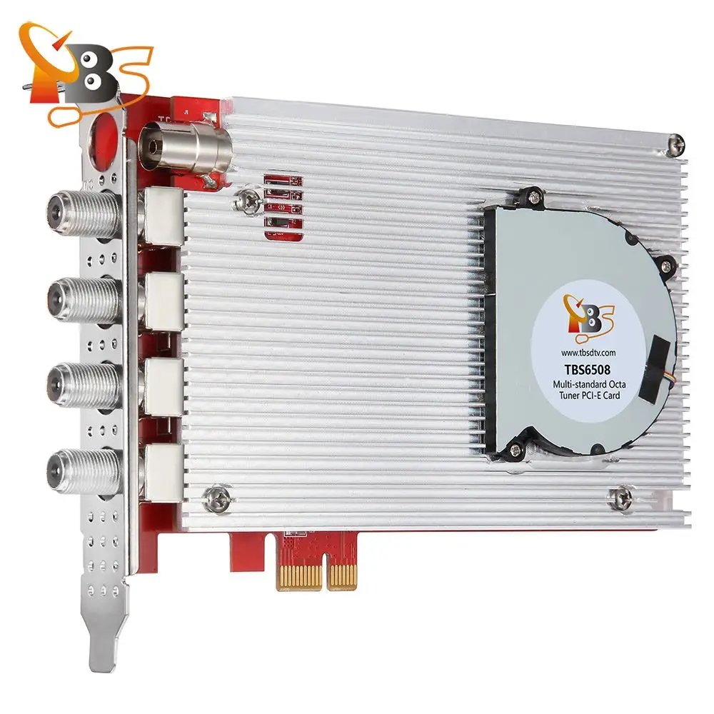 TBS6508 DVB-S2X/S2/S/T2/T/C2/C/ISDB-T 옥타 튜너 PCI-e 카드 지원 VCM, CCM, QPSK, 8PSK, 16APSK, 32APSK