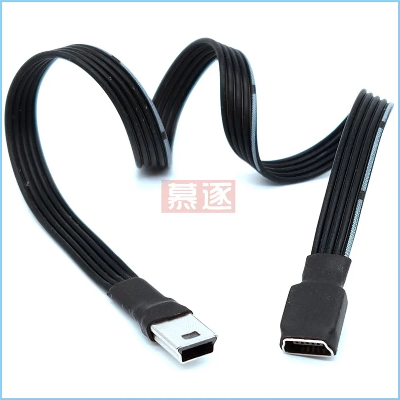 Mini USB 2.0 5pin Male to Female Extension Charging Data Charger Lead Extender Cable Mini usb cable 0.1m/0.2m/0.5m/0.8m