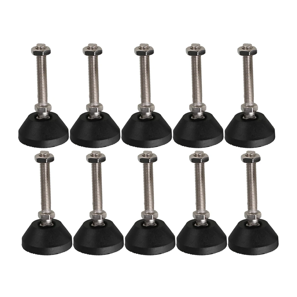 Regulowane meble Glide Leveling podkładka pod stopy Dia 40mm uniwersalny łącznik gwintowany M8 x 50mm w każdym opakowaniu 10 6 4 szt.