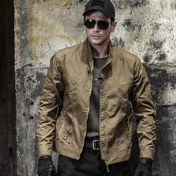 Mege Brand Tactical Jacket Men's Military Clothing Spring Autumn Army Multi Pockets Light Working Outwear Ripstop Outdoor Jacket