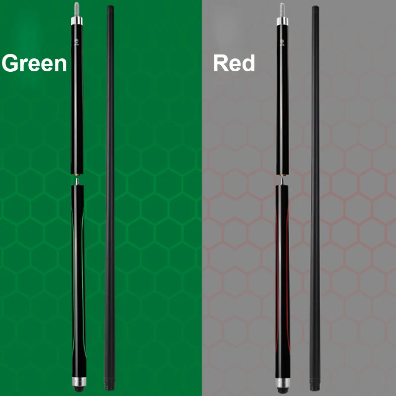 New MD Black Shaft 2 in 1 Billiards Break Jump Cue 13mm Tip China Green Red Color 2021