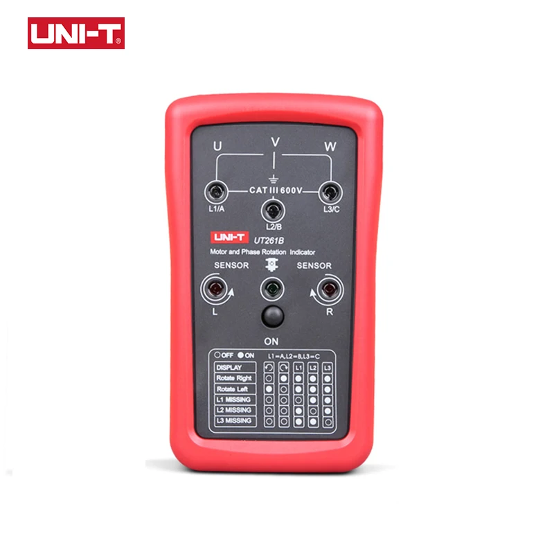 UNI-T UT261A UT261B Phase Sequence Tester Missing Phase Meter Motor Rotation Indicator AC 40 700V 90 600V