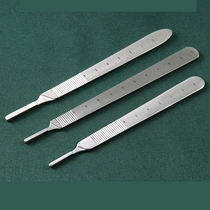 Stainless steel scalpel handle No. 3/4 cutting double eyelid blade utility knife mobile phone film repair tool