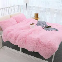 2021 New 80x120cm Soft Fluffy Shaggy Warm Bed Sofa Bedspread Bedding Sheet Throw Blanket Fluffy Warm Polyester Blanket Throw