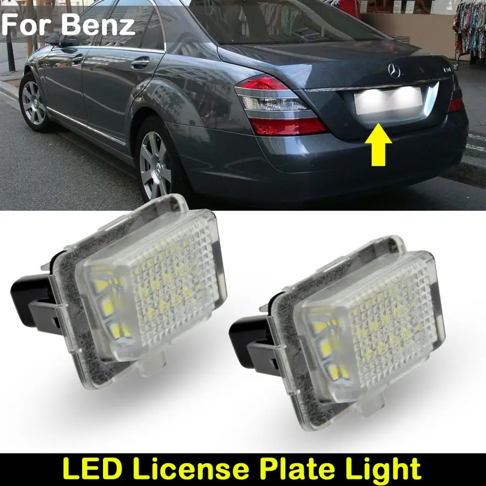Para mercedes-benz Clase C W204 E-CLASS W212 S-CLASS Coupe W216 W207 S-CLASS W221 luz LED de matrícula lámpara de placa de número