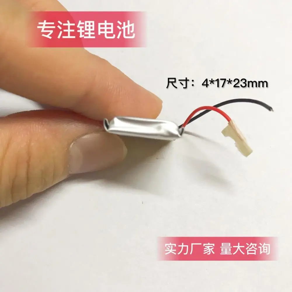 401623 401723  3.7v 160mAh 23mm*17mm*4mm Size Rechargeable Lithium Li-po Li-polymer Li Ion Battery Accumulator AKKU