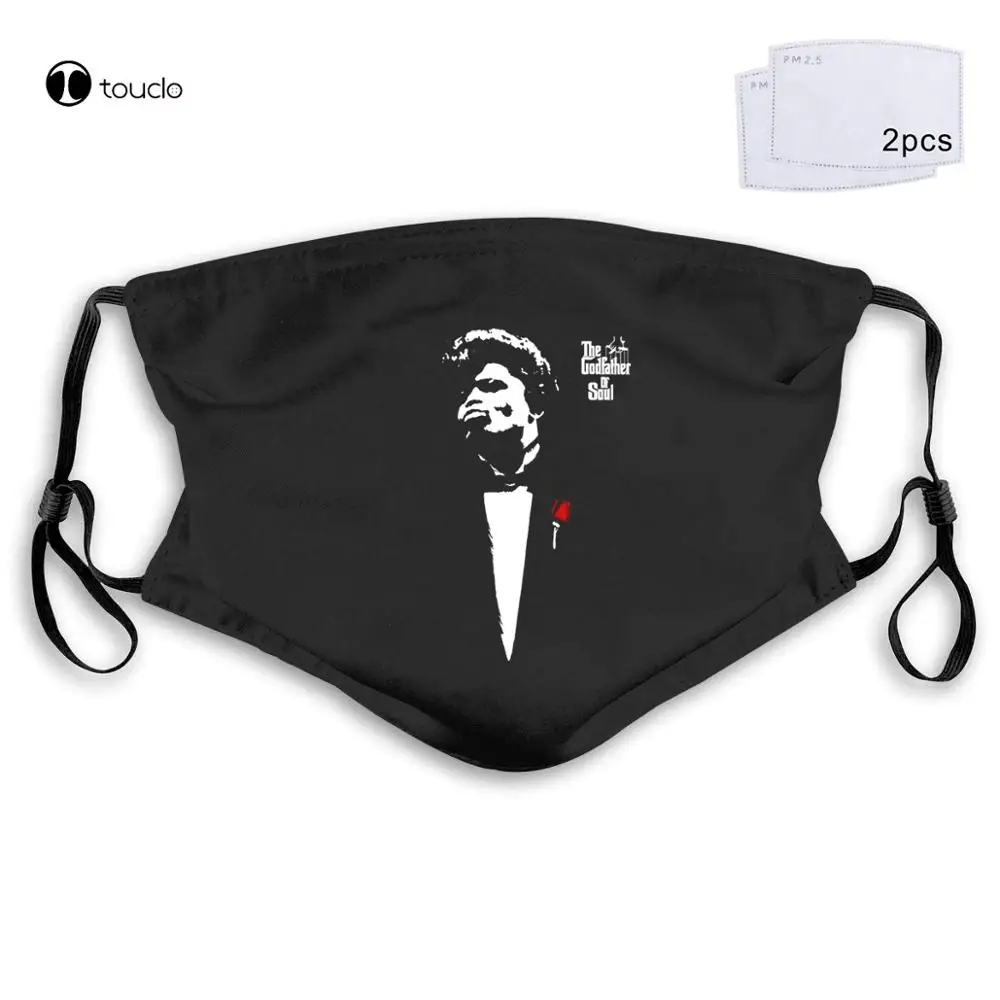 GODFATHER OF SOUL  CLASSIC SOUL DJ MUSIC CLASSIC HIP HOP JAMES BROWN Face Mask Filter Pocket Cloth Reusable Washable