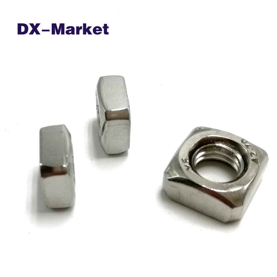 M3-M12 Stainless Steel Square Nut ,SS304 Metric Thread Nuts Set,B022