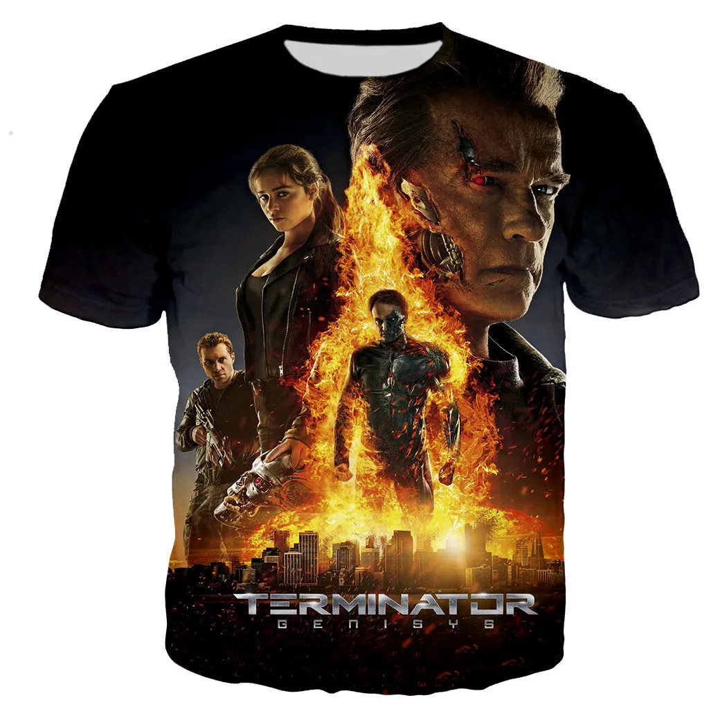 Classic Movie Terminator T Shirt Men/women 3D Printed T-shirts Summer Fashoin Casual Harajuku Style Tshirt Streetwear Tops