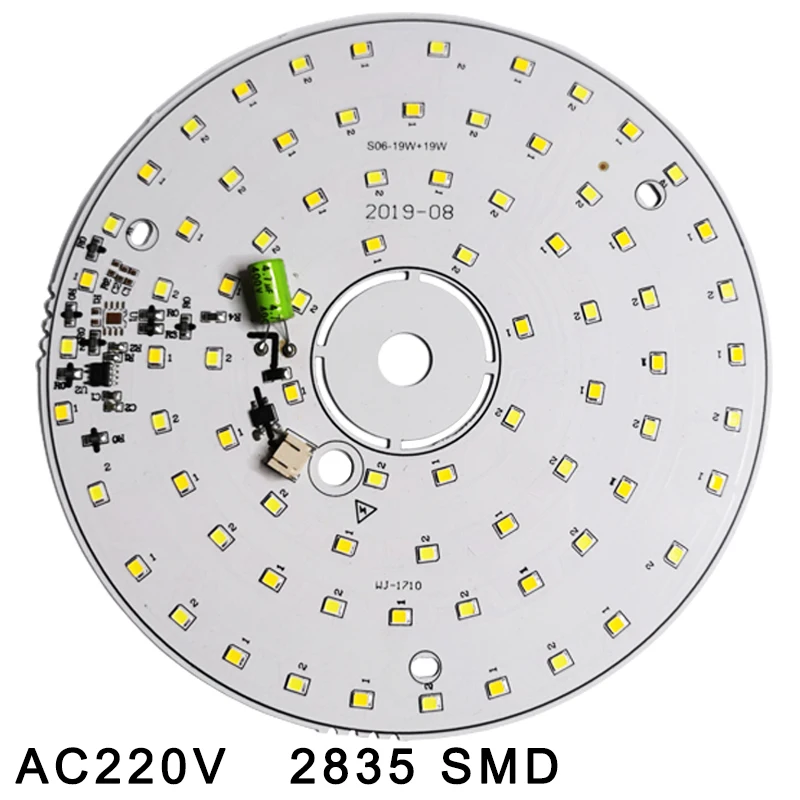 Chip de lámpara de bombilla LED, 3W, 6W, 12W, 18W, CA 220V, 240V, IC inteligente, sin necesidad de controlador, bricolaje, blanco Natural, cuentas