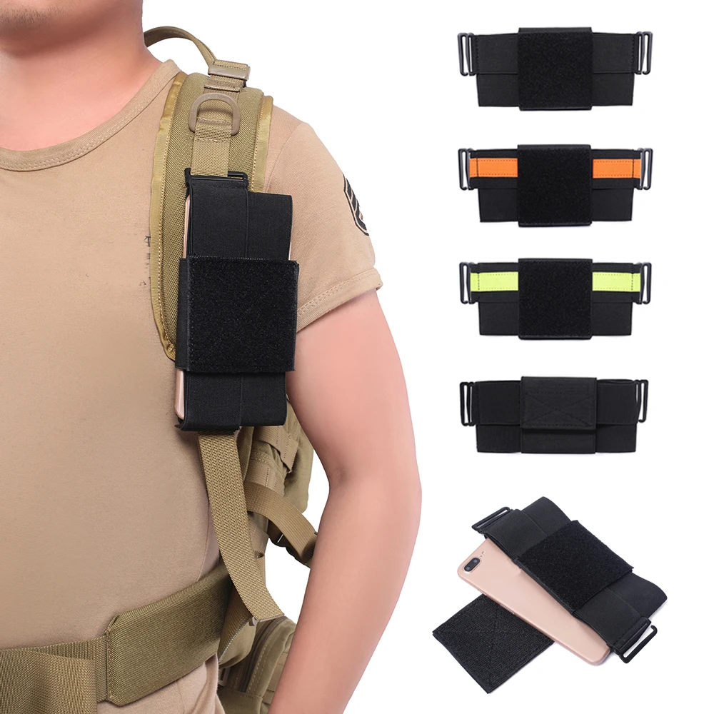 

Molle Phone Holder Case EDC Belt Waist Pack Backpack Shoulder Strap Pouch Outdoor Sports Running Hunting Accessories Bags