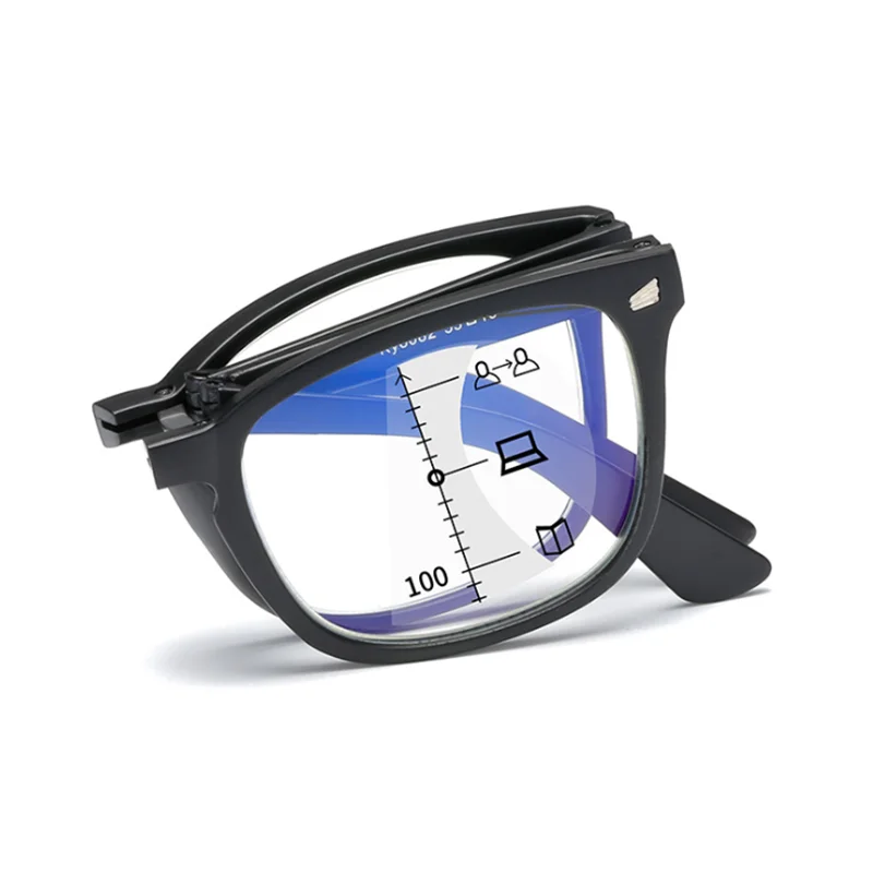 Fold Progressive Glasses Multifocal Reading Eyeglasses Men Anti Blue Magnifier Eyewear Women +1.0.+2.0.+2.5.+3.0.+3.5.+4.0