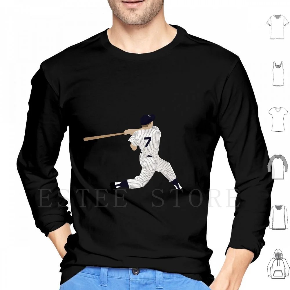 Mickey Mantle Hoodies Long Sleeve Mantle Yanks Let S Go Yanks Baseball New York Mickey 7 Home Run