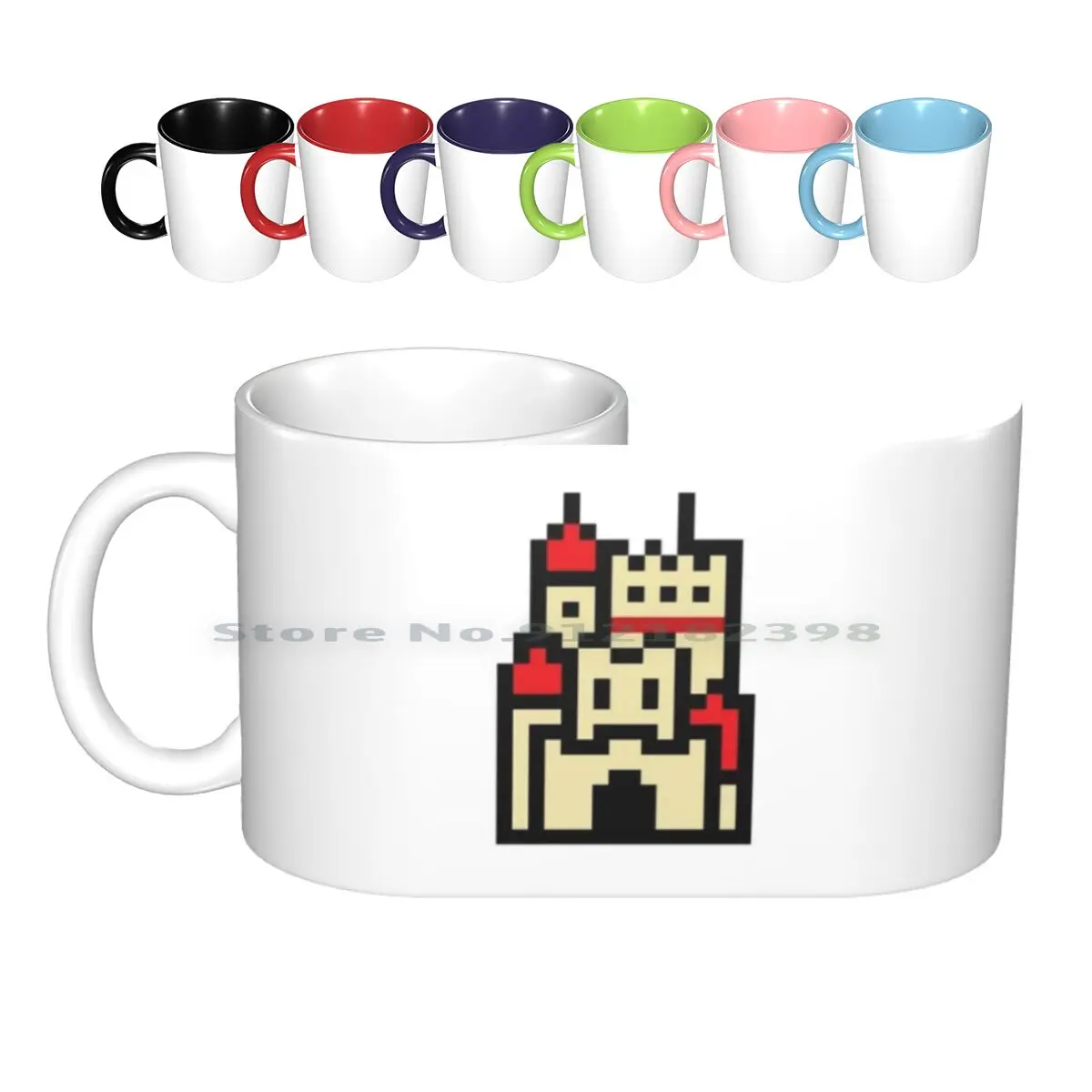 Just Another Castle. Ceramic Mugs Coffee Cups Milk Tea Mug Super Bros 3 Pixel Art Pixel Art Castle The Princess Is In Another