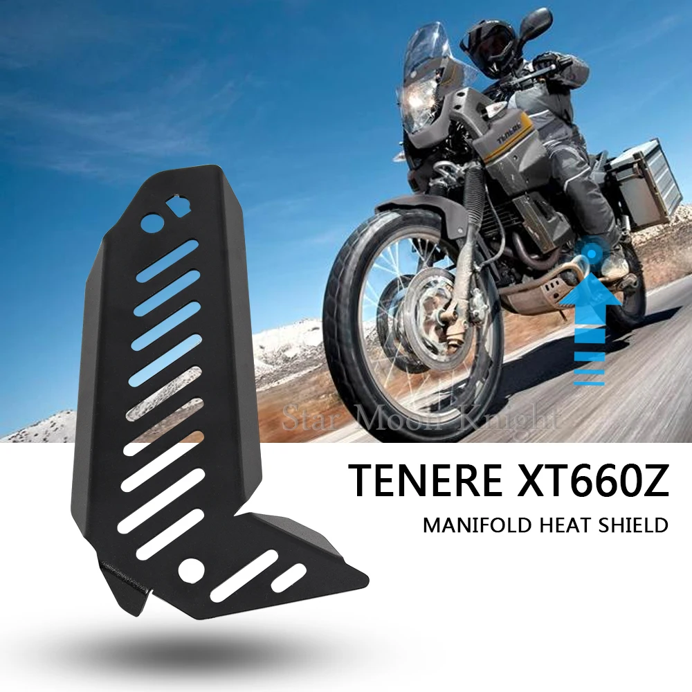 For Yamaha Tenere XT660Z Manifold Heat Shield Protecting Mask Insulation Board Baffle Exhaust Pipe System Guard Protector Cover