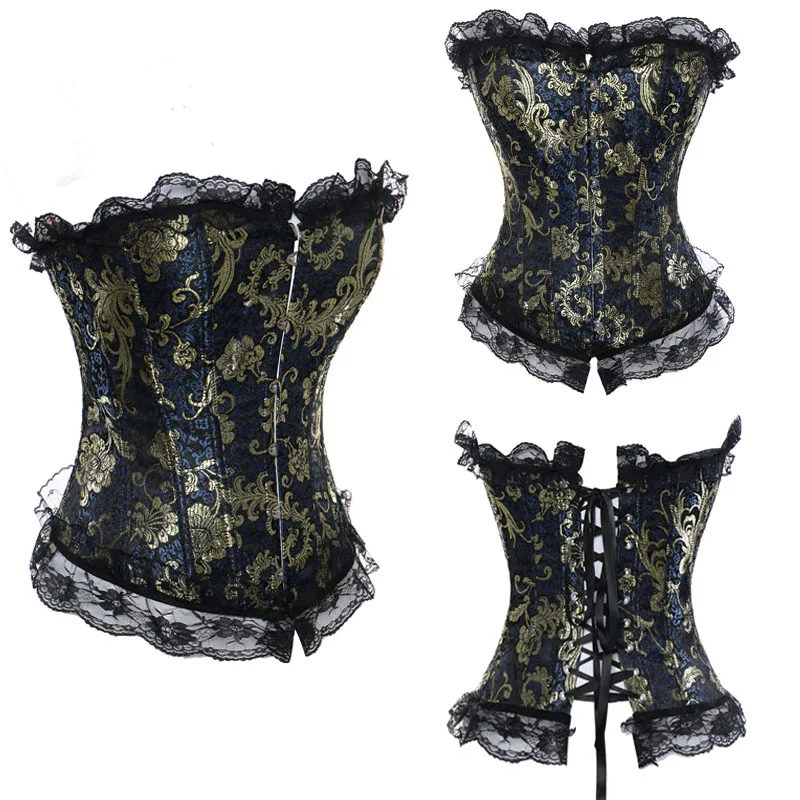 Womens Sexy Corsets Gothic Bustier Vintage Plus Size Halloween Corselet Boned Retro Tops Burlesque Woman Tummy Slimming Sheath