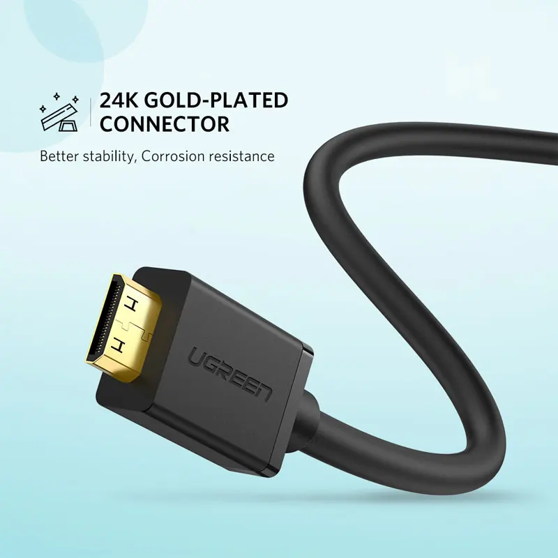 Ugreen Mini Adapter HDMI Mini HDMI do kabel Adapter HDMI 4K kompatybilny dla Raspberry Pi ZeroW kamera Laptop HDMI Mini Adapter