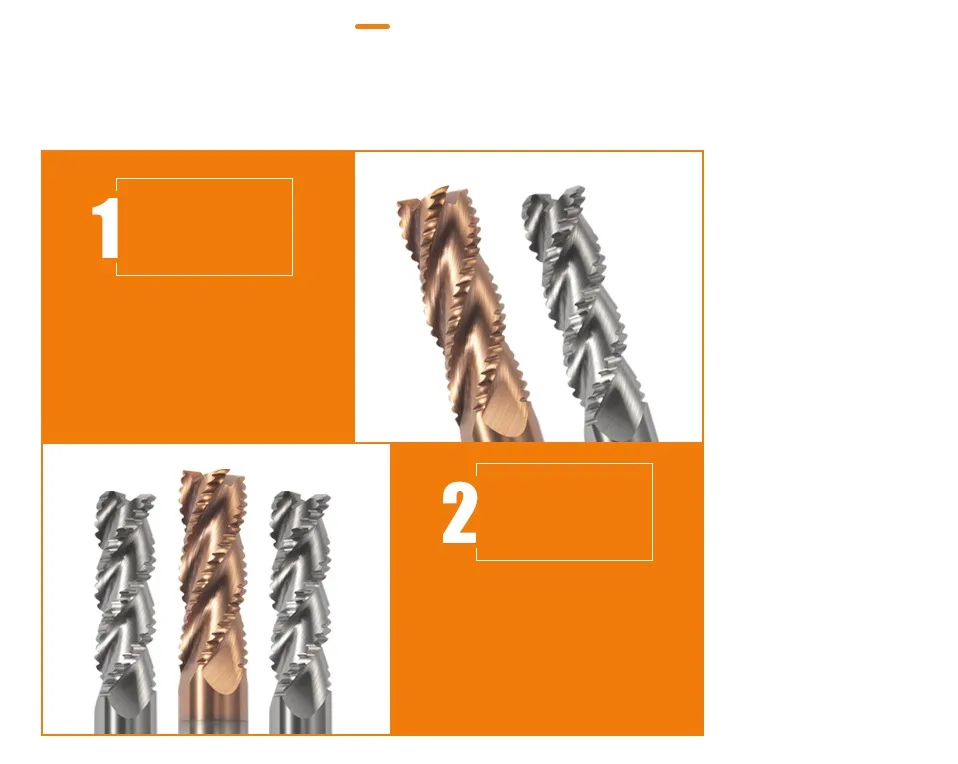 1 Stück / 5 Stück / 10 Stück 3-Schneiden-Wolframstahl-Hartmetall-Nanobeschichtung Wellenform-Schaftfräser für die Grobfräsbearbeitung CNC-Bearbeitung Endfräser – Detail 11