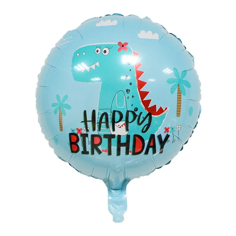 Globos de aluminio de dinosaurio con corona grande y encantadora, globo Tanystropheus, tema de fiesta en el bosque, fiesta en la jungla, decoración de fiesta de cumpleaños para niños