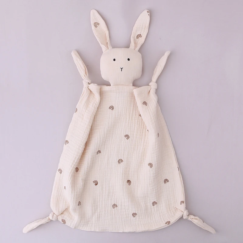 Baby Beschwichtigen komfort handtuch Weiche Baumwolle kaninchen bunny tuch Puppe Schlaf Beruhigende Spielzeug Schnuller Schnuller für infant kleinkind