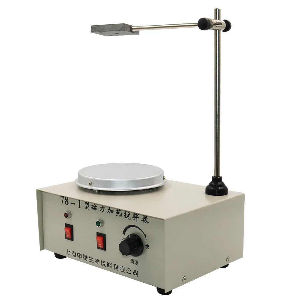 Lab Heating Dual Control Mixer  Plate Magnetic Stirrer No Noise/Vibration Fuses Protection