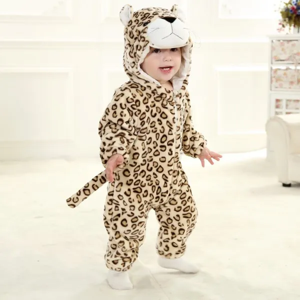 

Cartoon Figure Lepord Suit Baby Romper Animal Character Jumpsuit Toddler Newborn Infant Toddlers Overalls Baby Clothes RL2-C