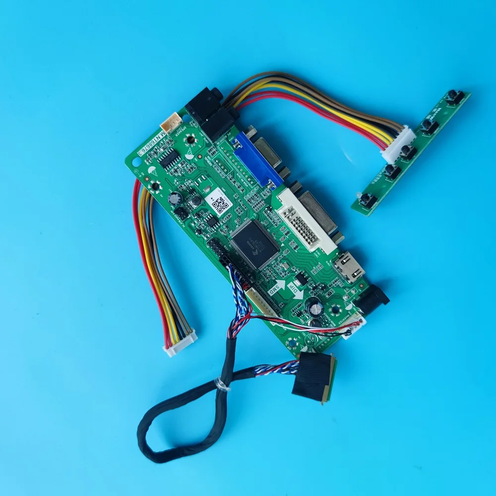 

Плата драйвера DIY DVI светодиодный VGA LCD M.NT68676 для LTN156AT17 1366X768 15,6 "панель монитора контроллера комплект платы