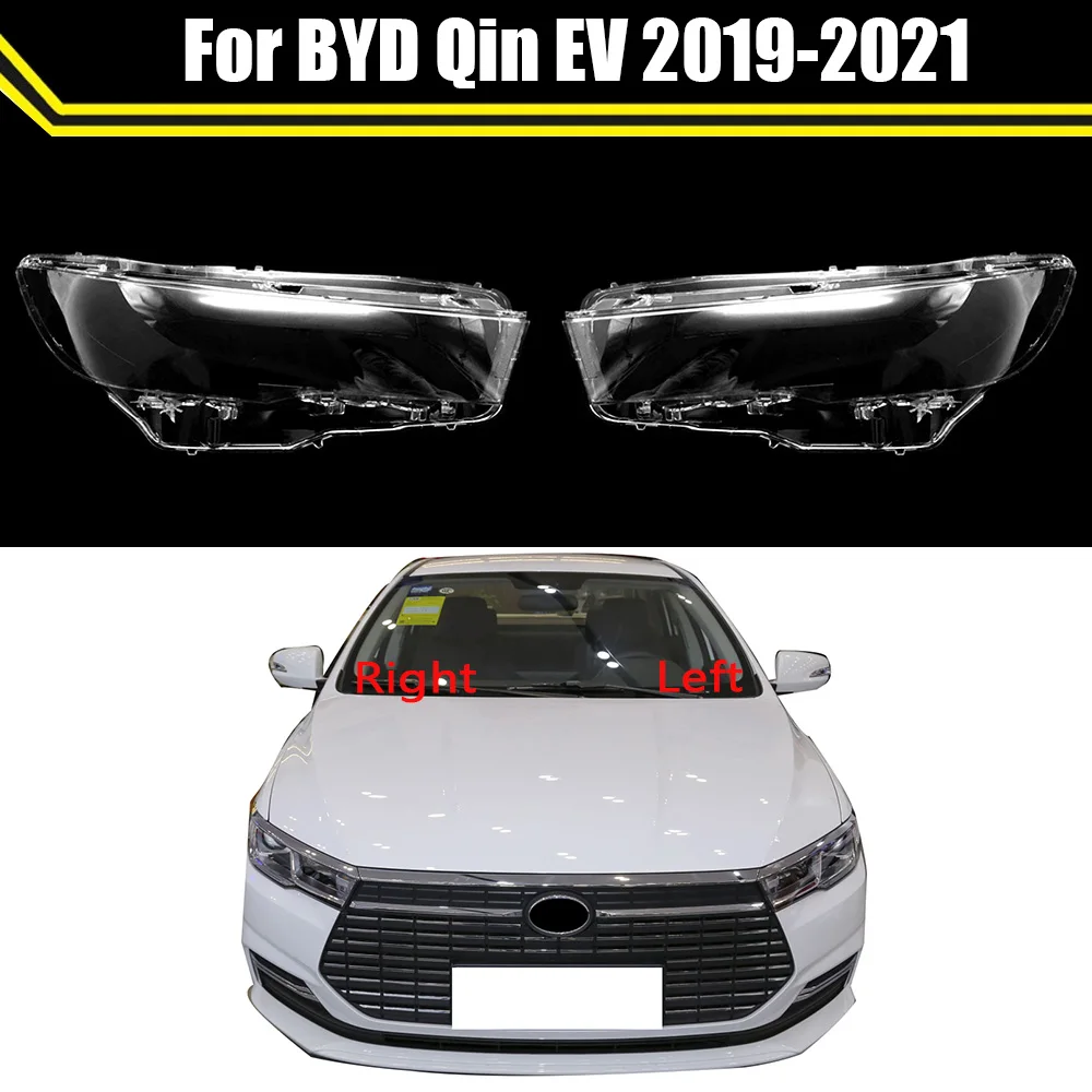 

Car Front Headlight Glass Headlamp Transparent Head Light Lampshade Lamp Shell Auto Lens Cover Masks For BYD Qin EV 2019~2021