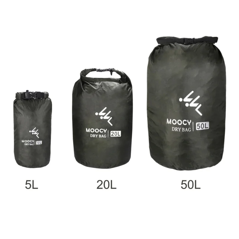 5L/20L/50L Outdoor Waterproof Drifting Bag Canoe Kayaking Rafting Boating Swimming Dry Organizer Beach Fishing Storage Bag